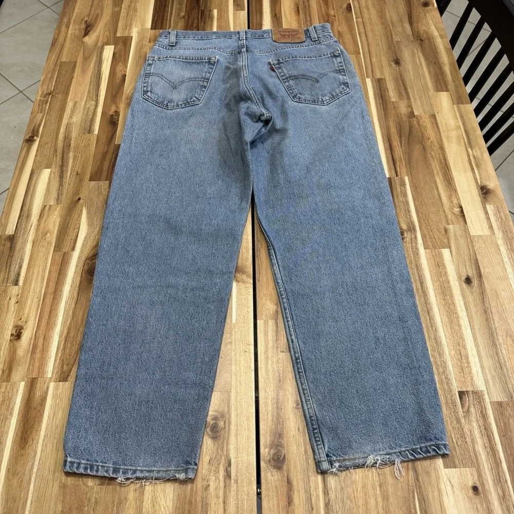 Vintage Levis 550 Jeans Mens 32x30 Blue Relaxed Fit Fading Loose Casual‎ Y2K